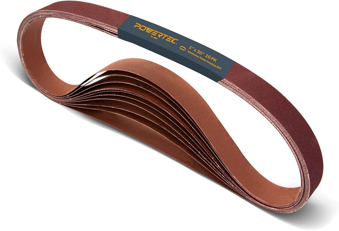 Woodworking Product - 1x30 Sanding Belts 10 Pack, 80