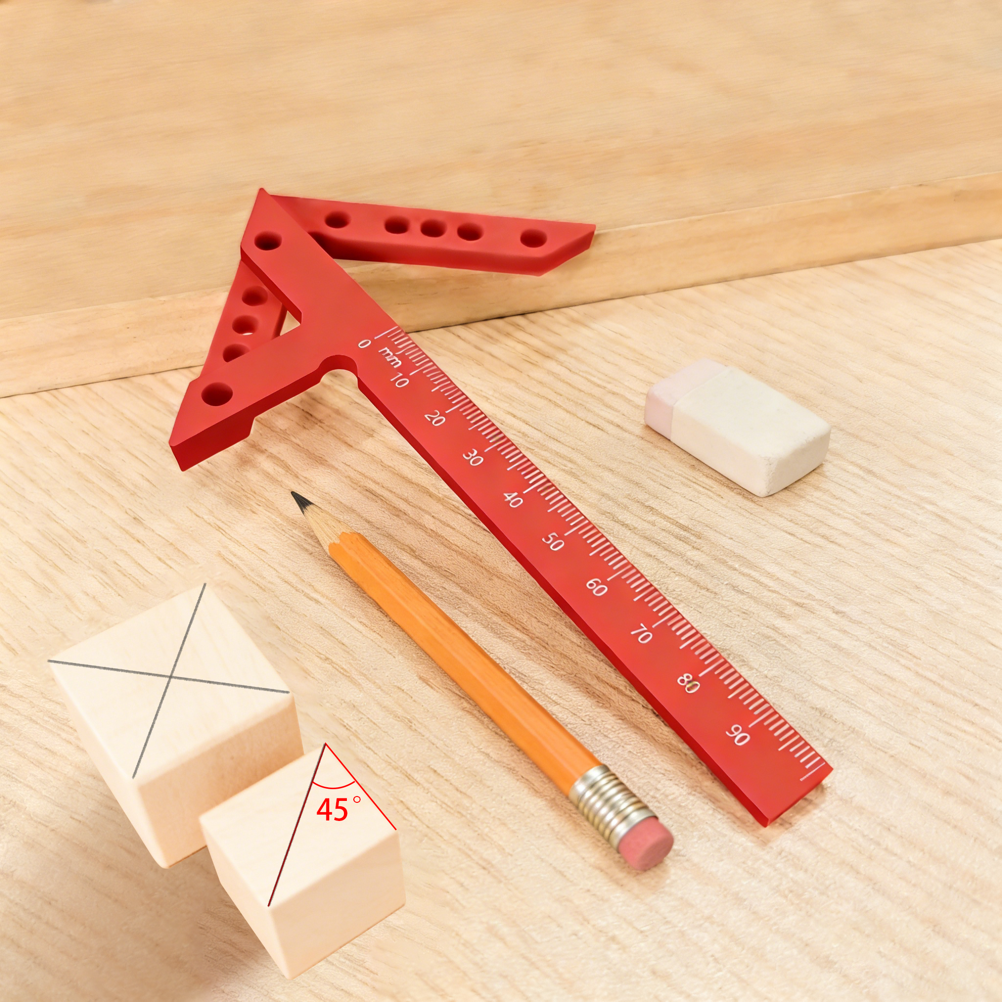 Woodworking And Carpentry - Woodworking Center Line Scriber Multi-function Plastic