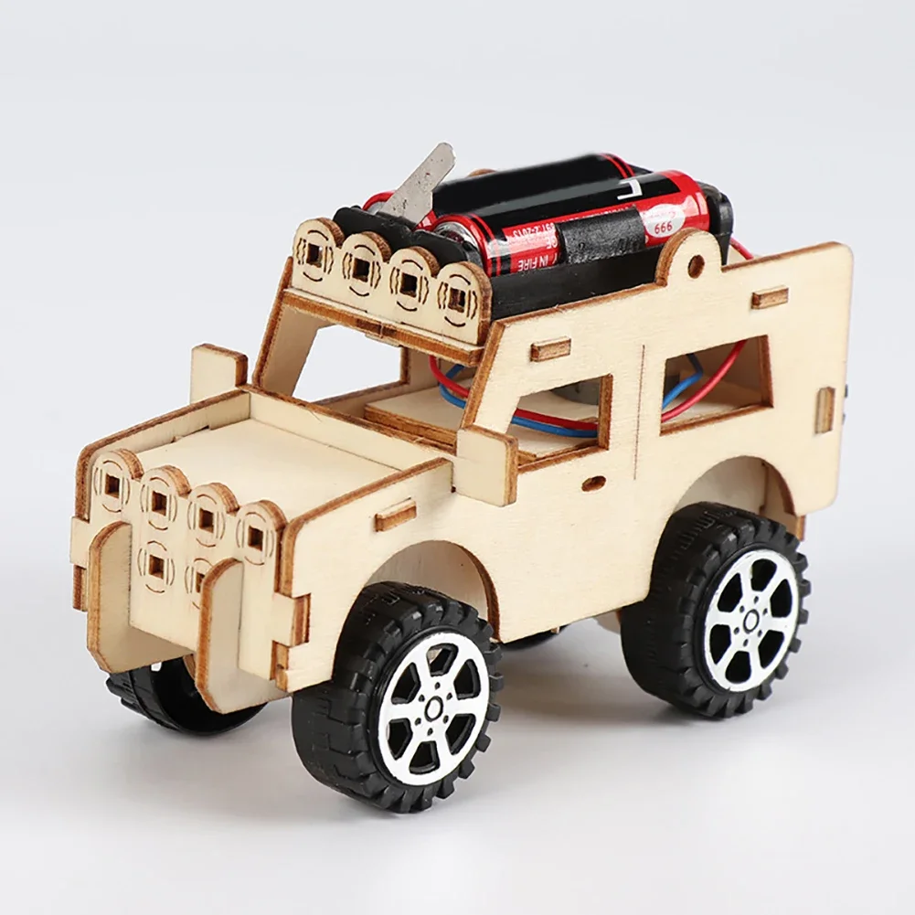 Woodworking Kits For Kids - Electric DIY Jeep Model Kit -