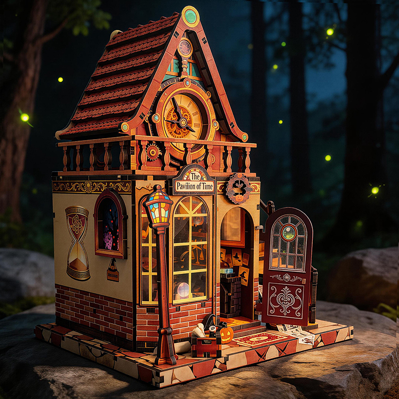 Woodworking Kits For Kids - New Wooden Dollhouse Time Pavilion Miniature