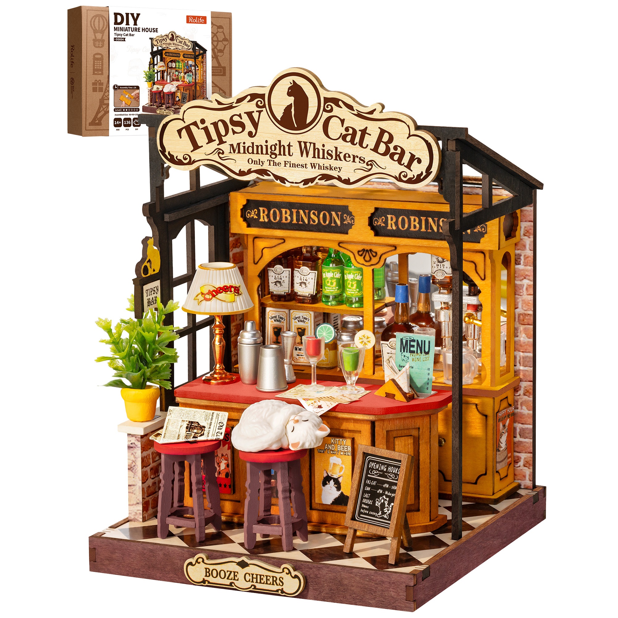 Woodworking Kits For Kids - Rolife DIY Miniature House Kit Tipsy