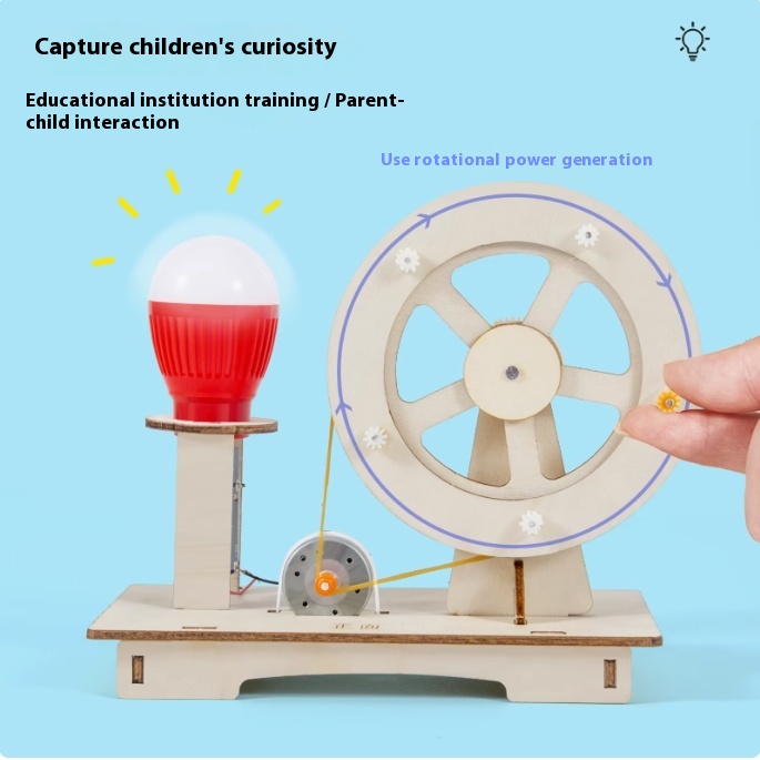 Woodworking Kits For Kids - DIY Wooden Hand Generator Kids Science