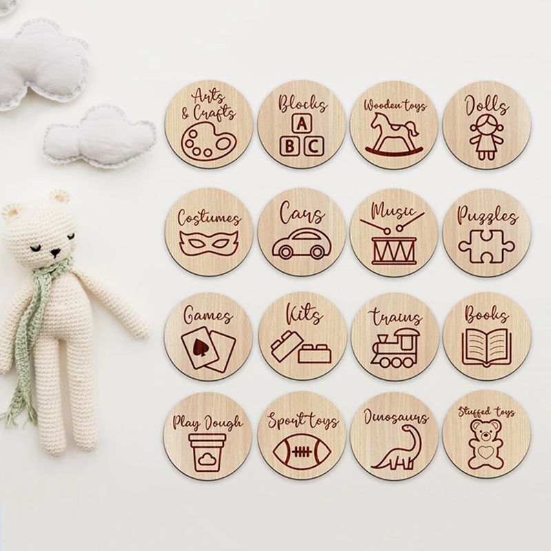 Woodworking Hobbies - Wooden Storage Tags Nursery Decor Storage