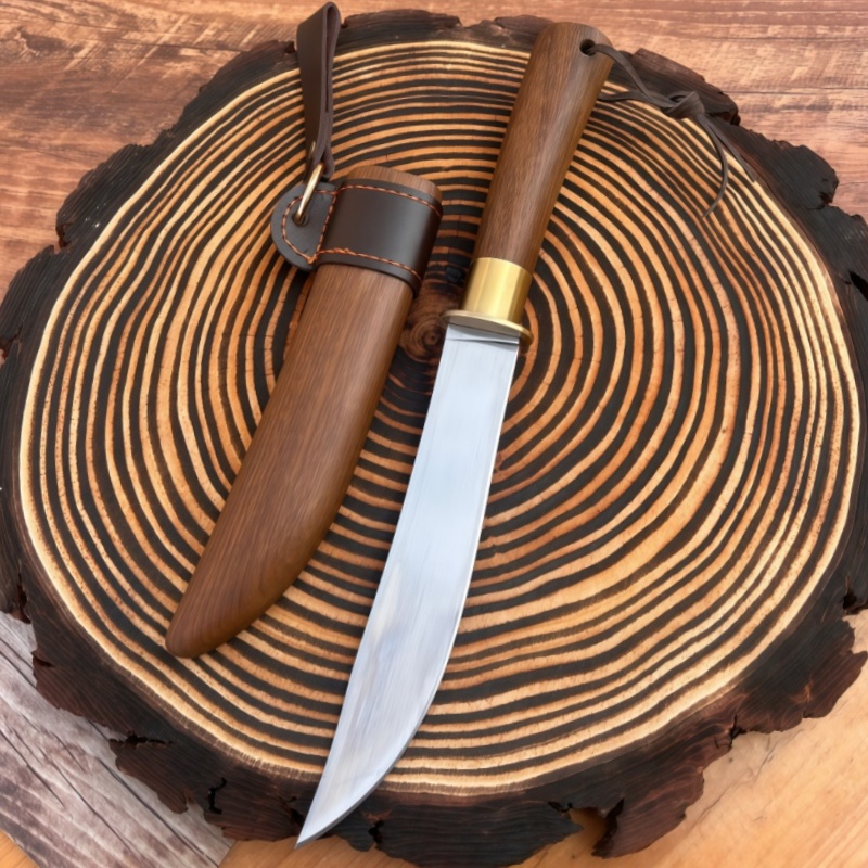 Woodworking In Japanese - Classic Japanese Style Fixed Blade Hunting