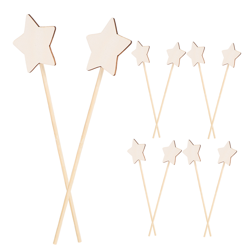 Woodworking Kits For Kids - 10 Pcs Star Wand Princess Fairy