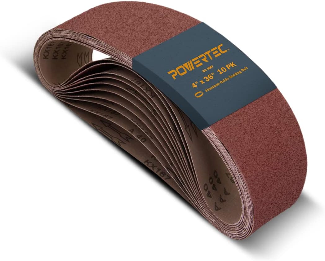 Woodworking Product - 80 Grit 4x36 Sanding Belts for