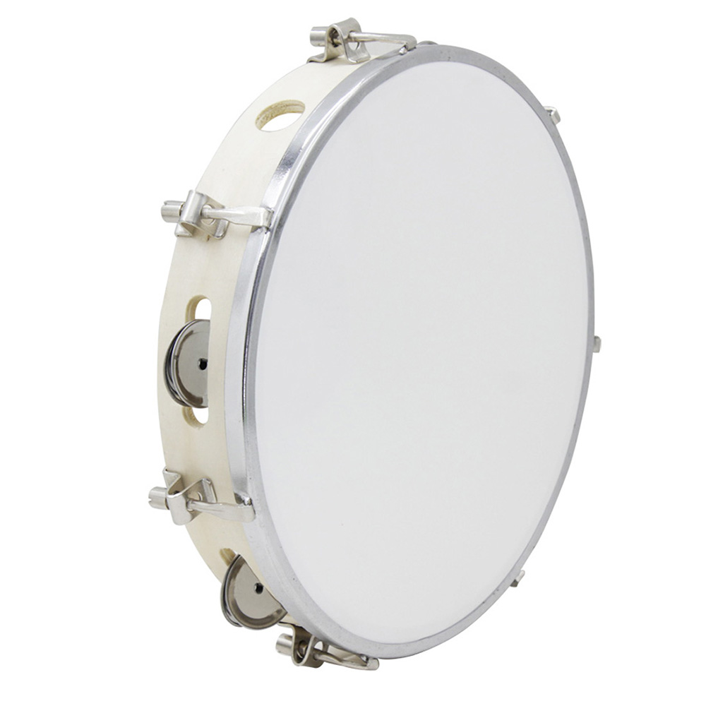 Woodworking Hobbies - 10 Inches Tambourine Adjustable Solid Wooden