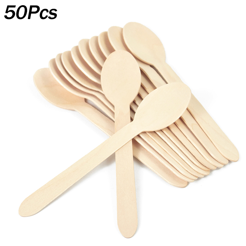 50Pcs Disposable Wooden Spoon  – Woodworking School recenzja i cena