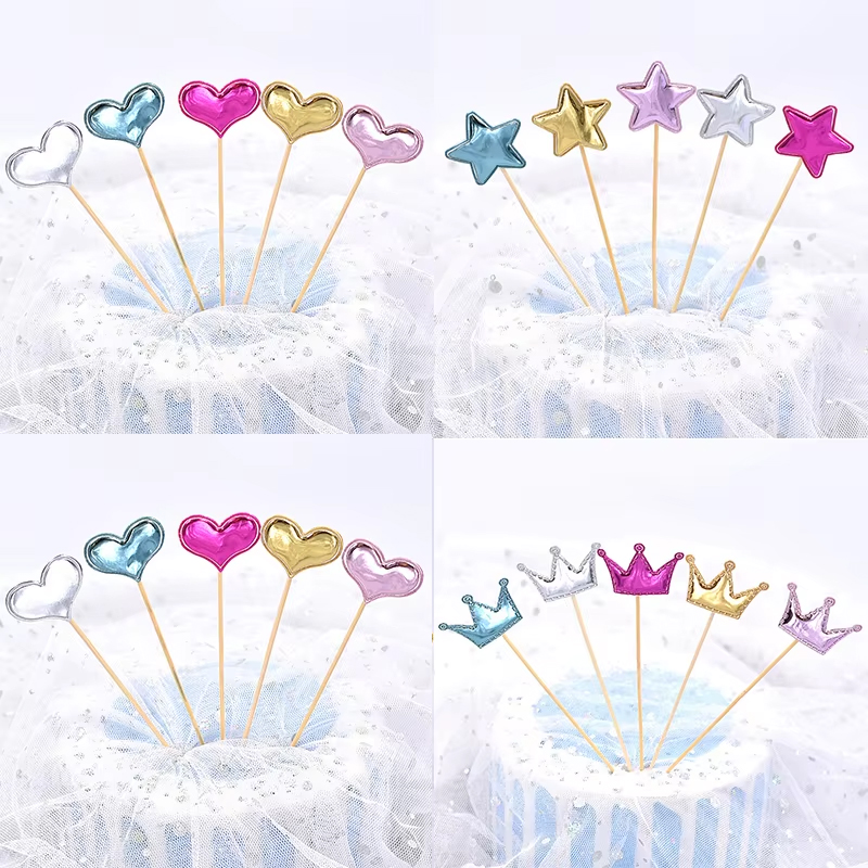 50pcs Cake Topper Crown Heart  – Woodworking School recenzja i cena