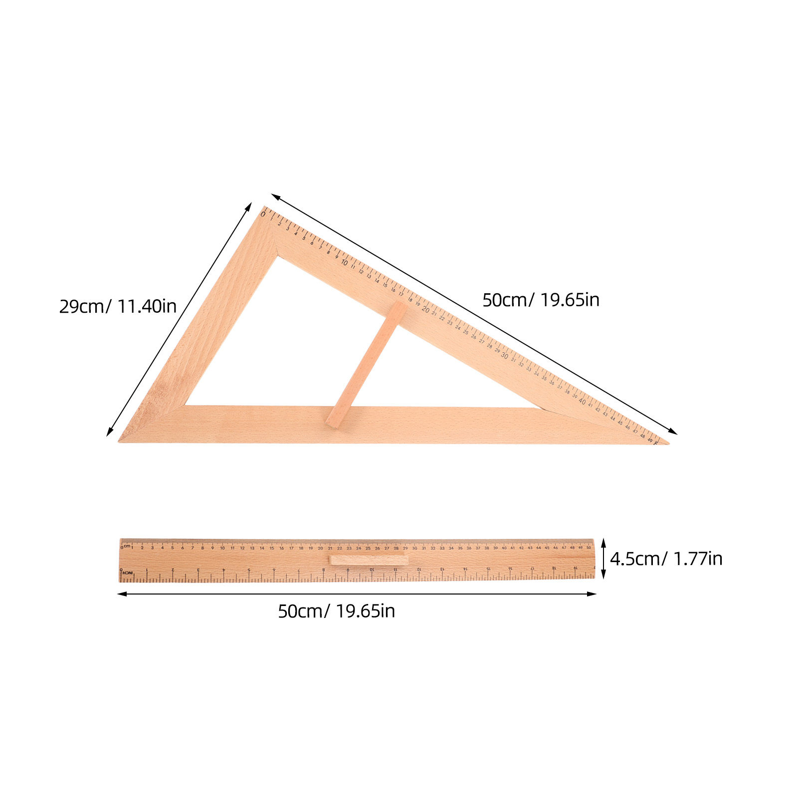 2Pcs Wooden Triangle Ruler Tea – Woodworking School recenzja i cena