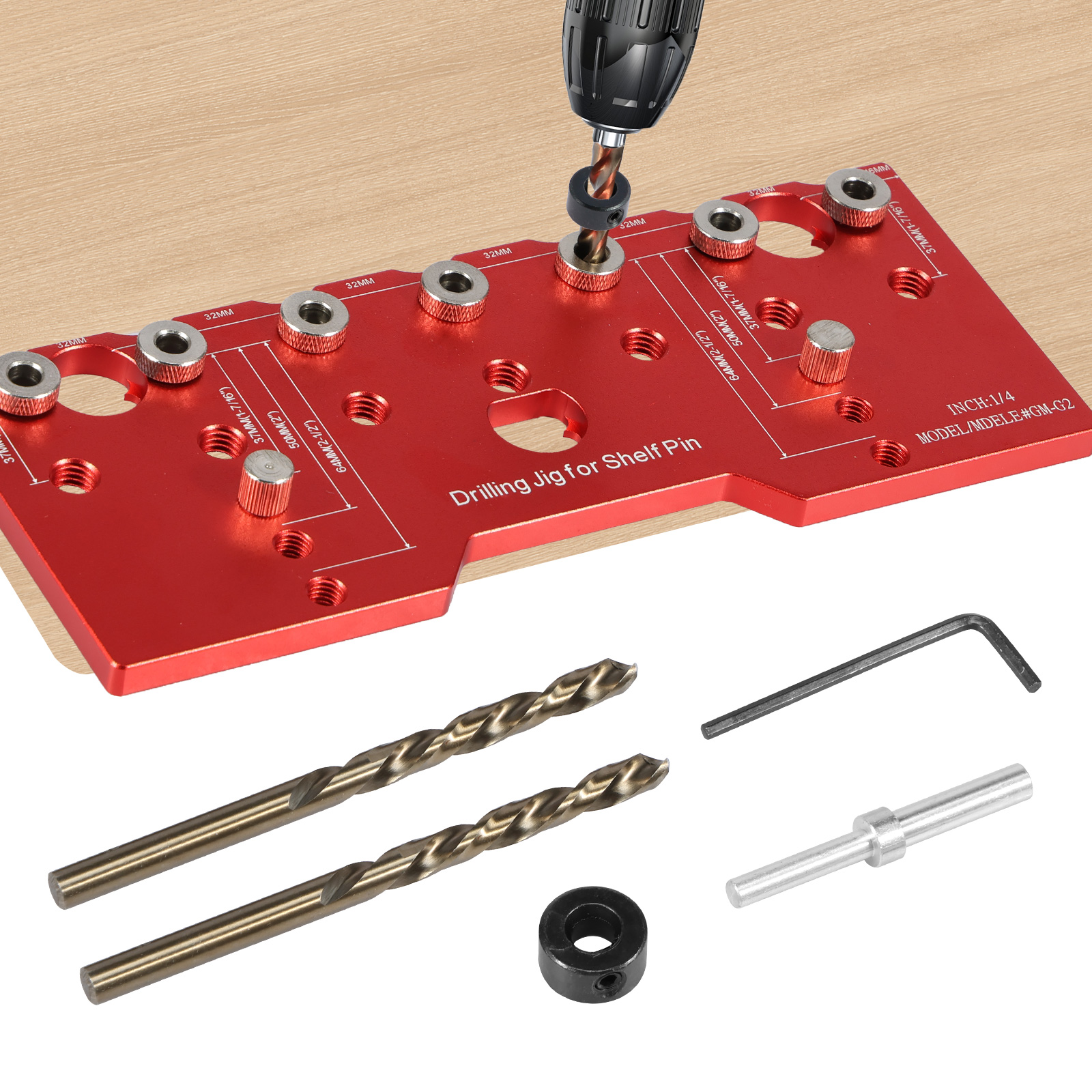 Shelf Pin Jig 1/4in Aluminum A – Woodworking Design Software recenzja i cena