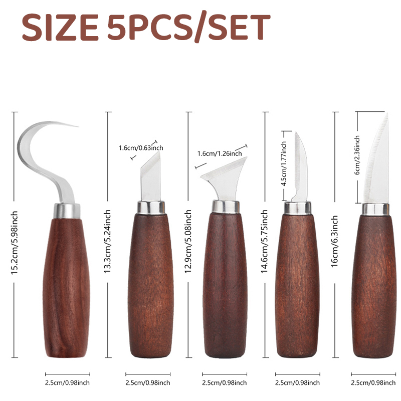 5pcs tools for wood carving Ch – Woodworking Hand Tools recenzja i cena