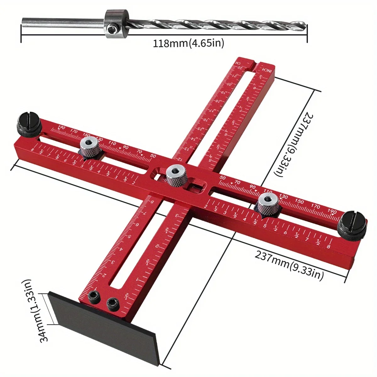 Cabinet Hardware Jig Aluminum  – Woodworking Design Software recenzja i cena