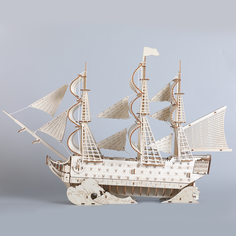 DIY 3D Wooden Puzzles HMS Vict – Woodworking Kits For Kids recenzja i cena