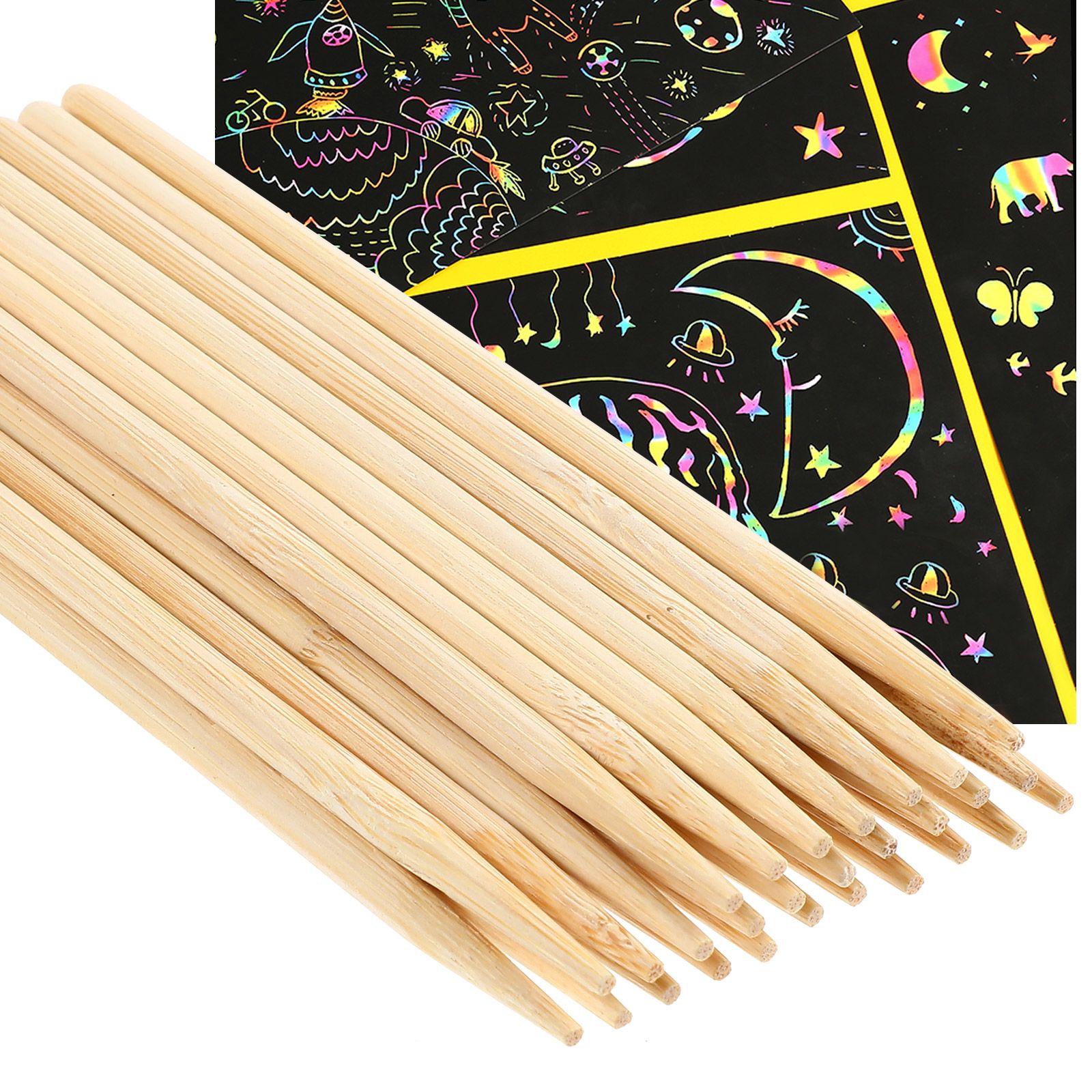 30pcs Scratch Bamboo Pens Wax  – Woodworking Hobbies recenzja i cena