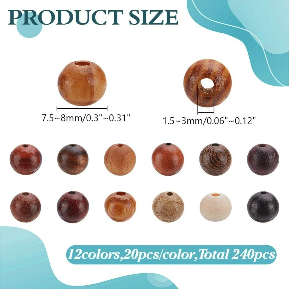 240Pcs 12 Colors Wood Round Be – Woodworking Hobbies recenzja i cena