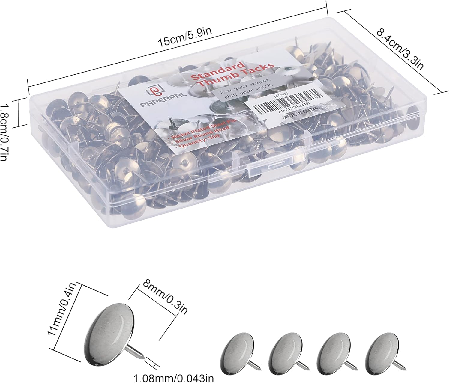 500 Standard Thumbtacks for Co – Woodworking School recenzja i cena