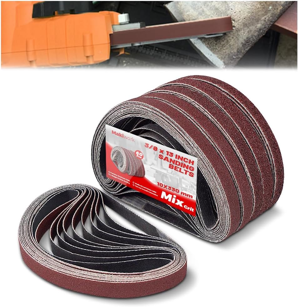 3/8 x 13 Inch Sanding Belts 60 – Woodworking Product recenzja i cena