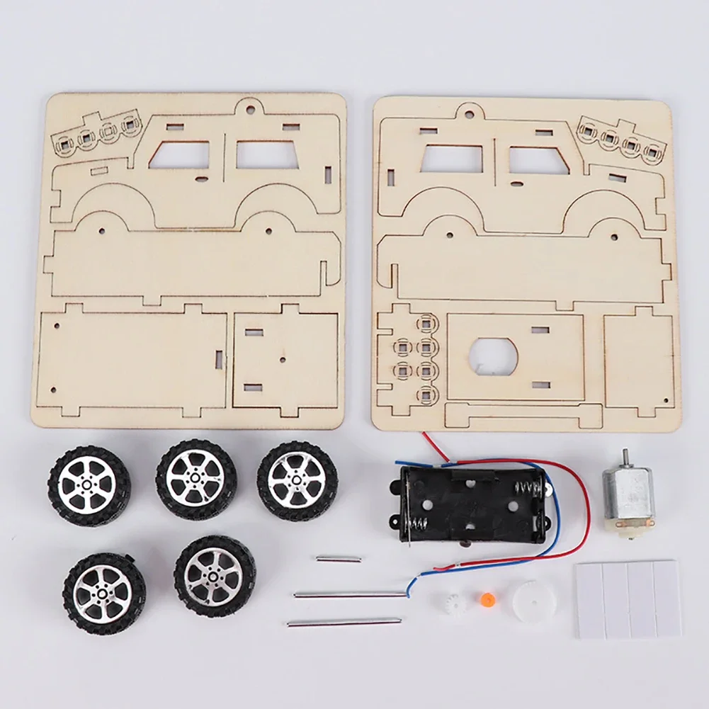 Electric DIY Jeep Model Kit -  – Woodworking Kits For Kids recenzja i cena