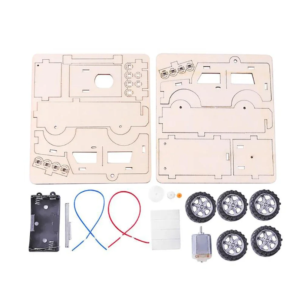 Electric DIY Jeep Model Kit -  – Woodworking Kits For Kids recenzja i cena