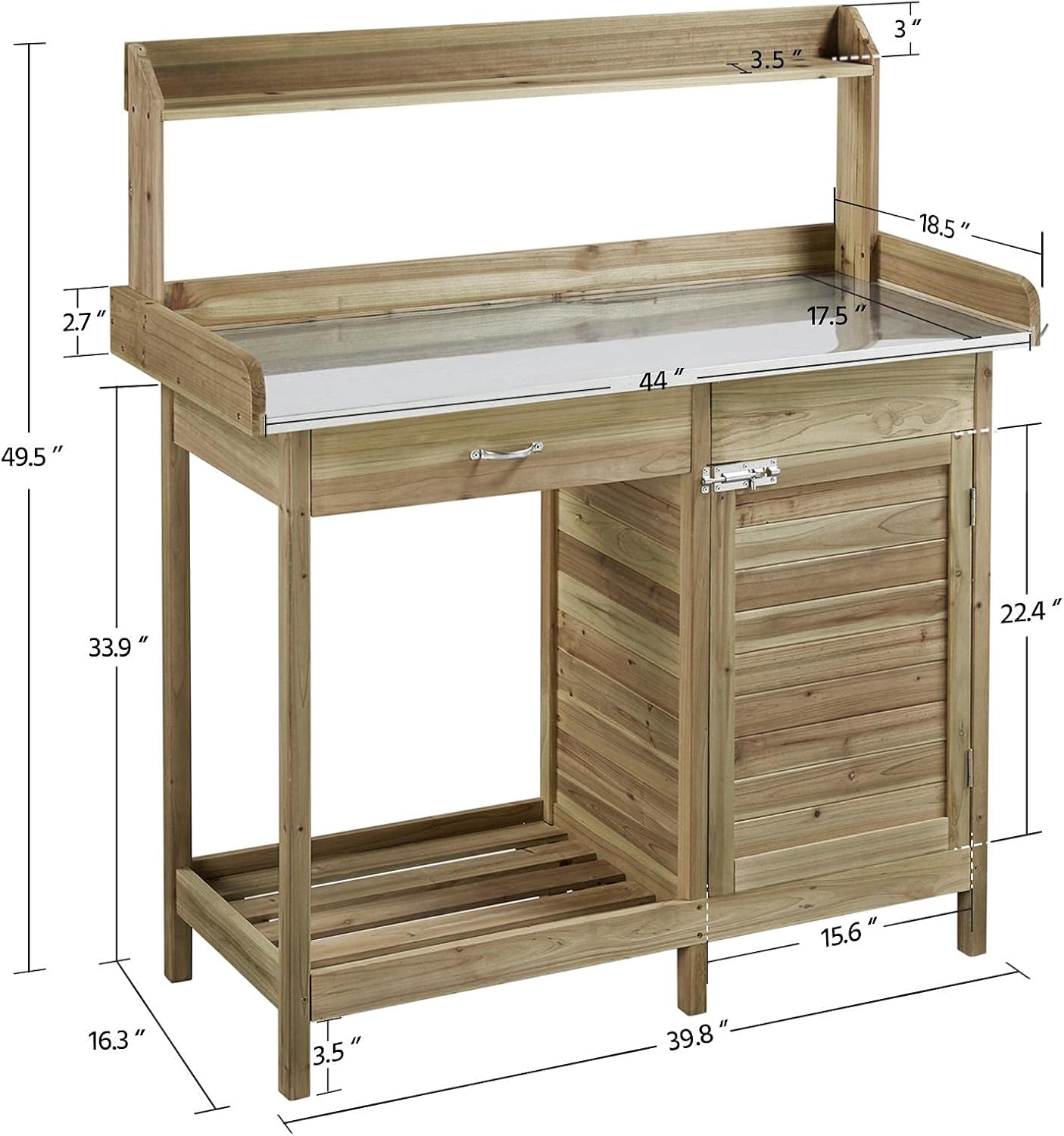 Outdoor Potting Bench Table, G – Woodworking Product recenzja i cena