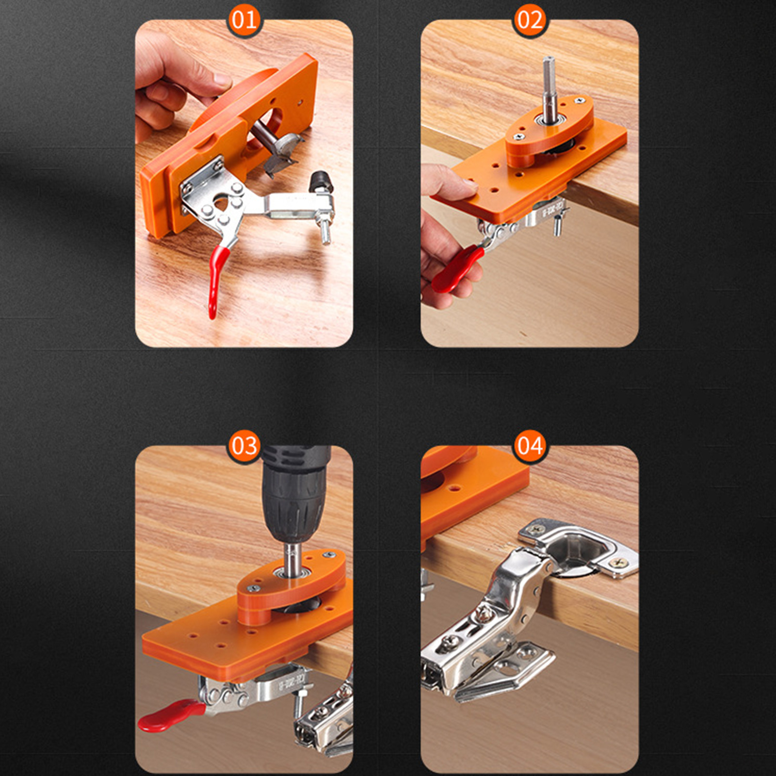 35mm Hinge Drilling Jig Long-L – Woodworking And Carpentry recenzja i cena