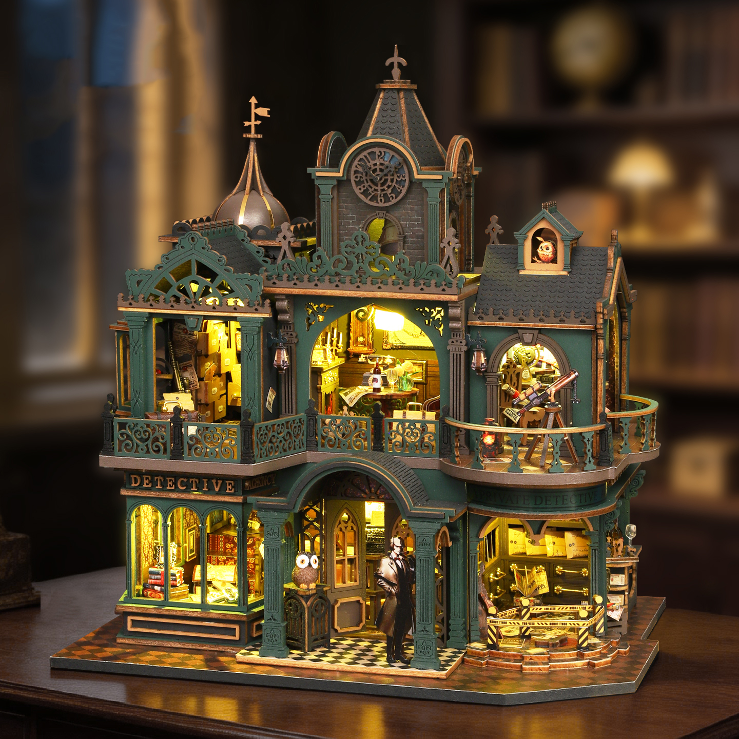 DIY Wooden Green Detective Age – Woodworking Kits For Kids recenzja i cena