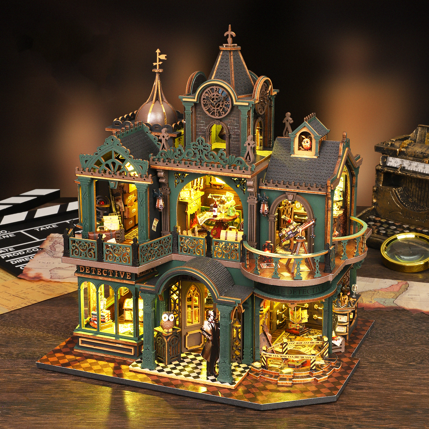 DIY Wooden Green Detective Age – Woodworking Kits For Kids recenzja i cena