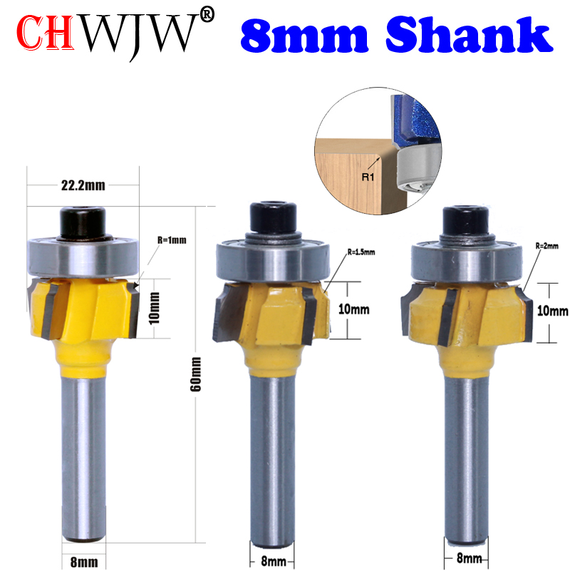 CHWJW 1PC 8mm Shank high quali – Woodworking Edge Corner Planer recenzja i cena