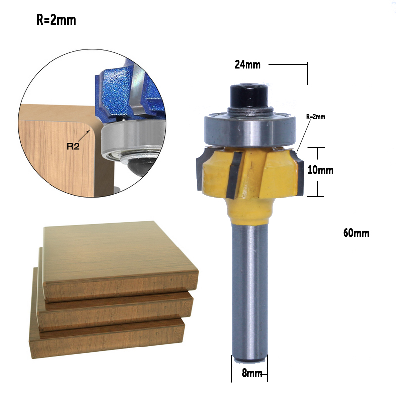 CHWJW 1PC 8mm Shank high quali – Woodworking Edge Corner Planer recenzja i cena