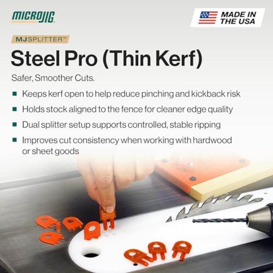 MJ SPLITTER Steel Pro Table Sa – Woodworking Kerf recenzja i cena