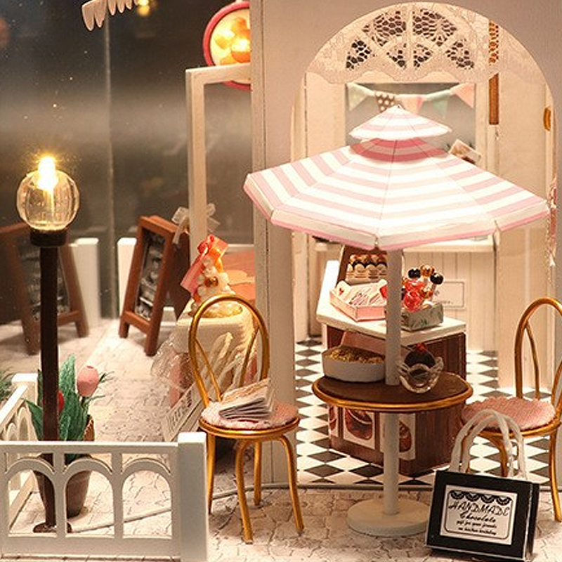 DIY Miniature Dollhouse Kit 3D – Woodworking Kits For Kids recenzja i cena