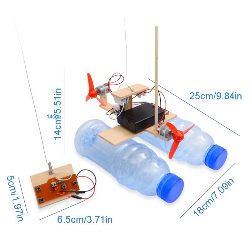 Wooden RC Boat Kid Toys Assemb – Woodworking Kits For Kids recenzja i cena