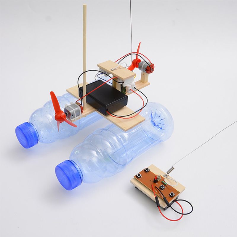 Wooden RC Boat Kid Toys Assemb – Woodworking Kits For Kids recenzja i cena