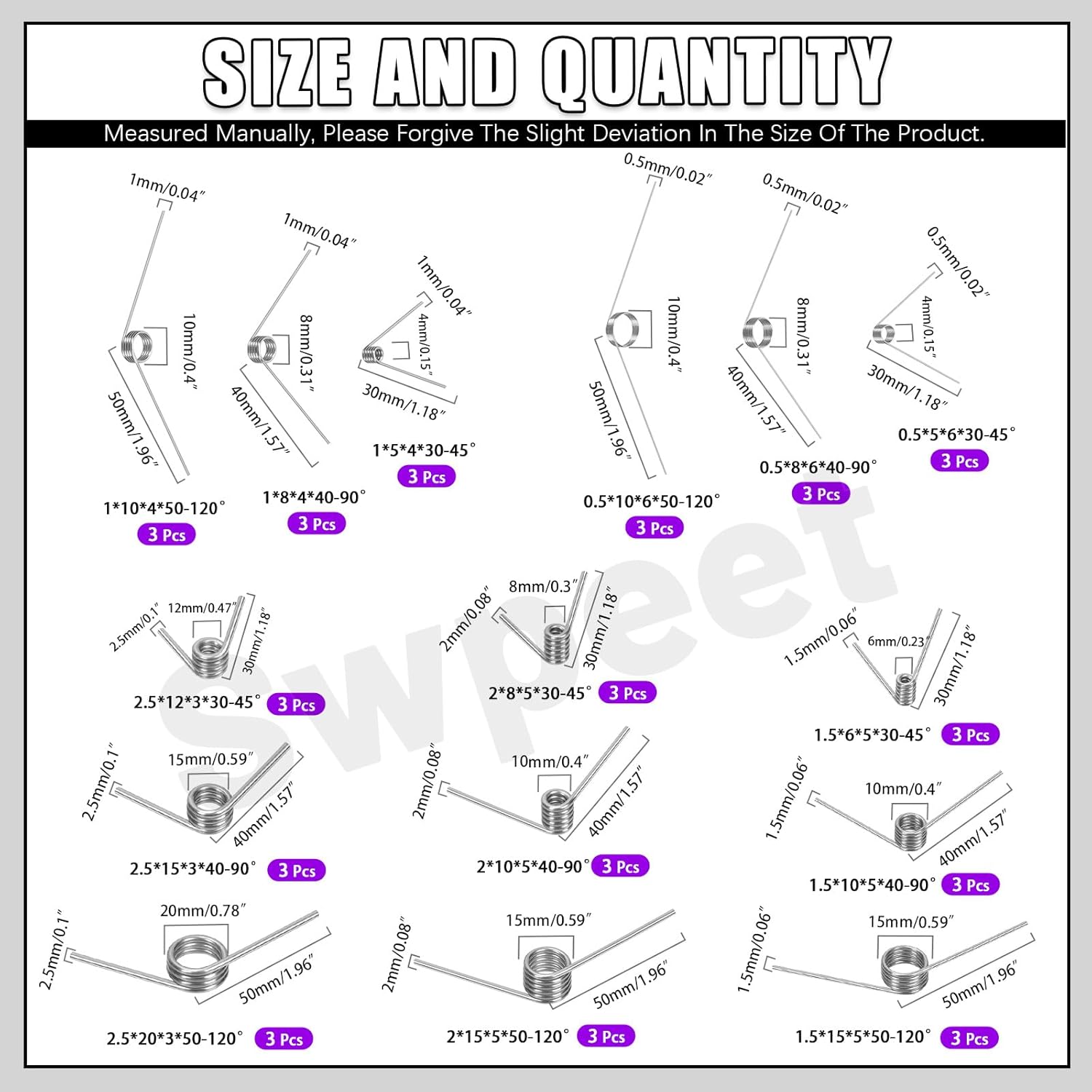 45Pcs 15 Sizes 45/90/120 Degre – Woodworking Kits recenzja i cena