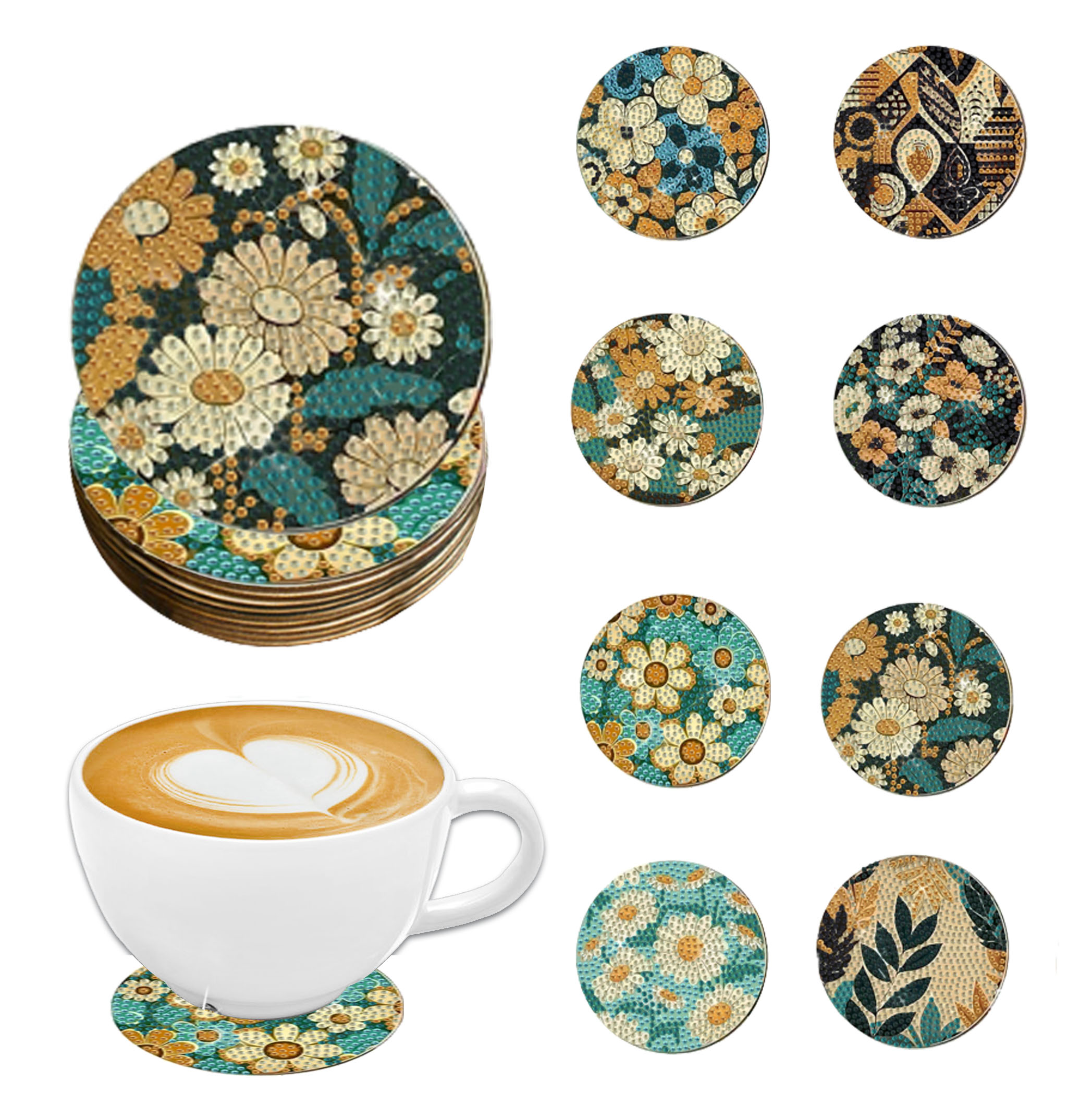 8 pieces DIY diamond Painting  – Woodworking Hobbies recenzja i cena