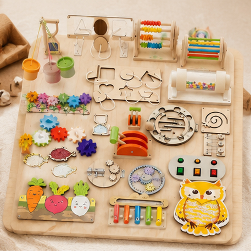 Premium Montessori Busy Board  – Woodworking Kits For Kids recenzja i cena