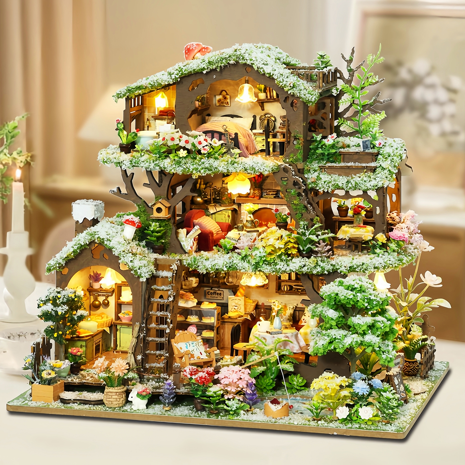 Handmade Winter Snow Treehouse – Woodworking Kits For Kids recenzja i cena